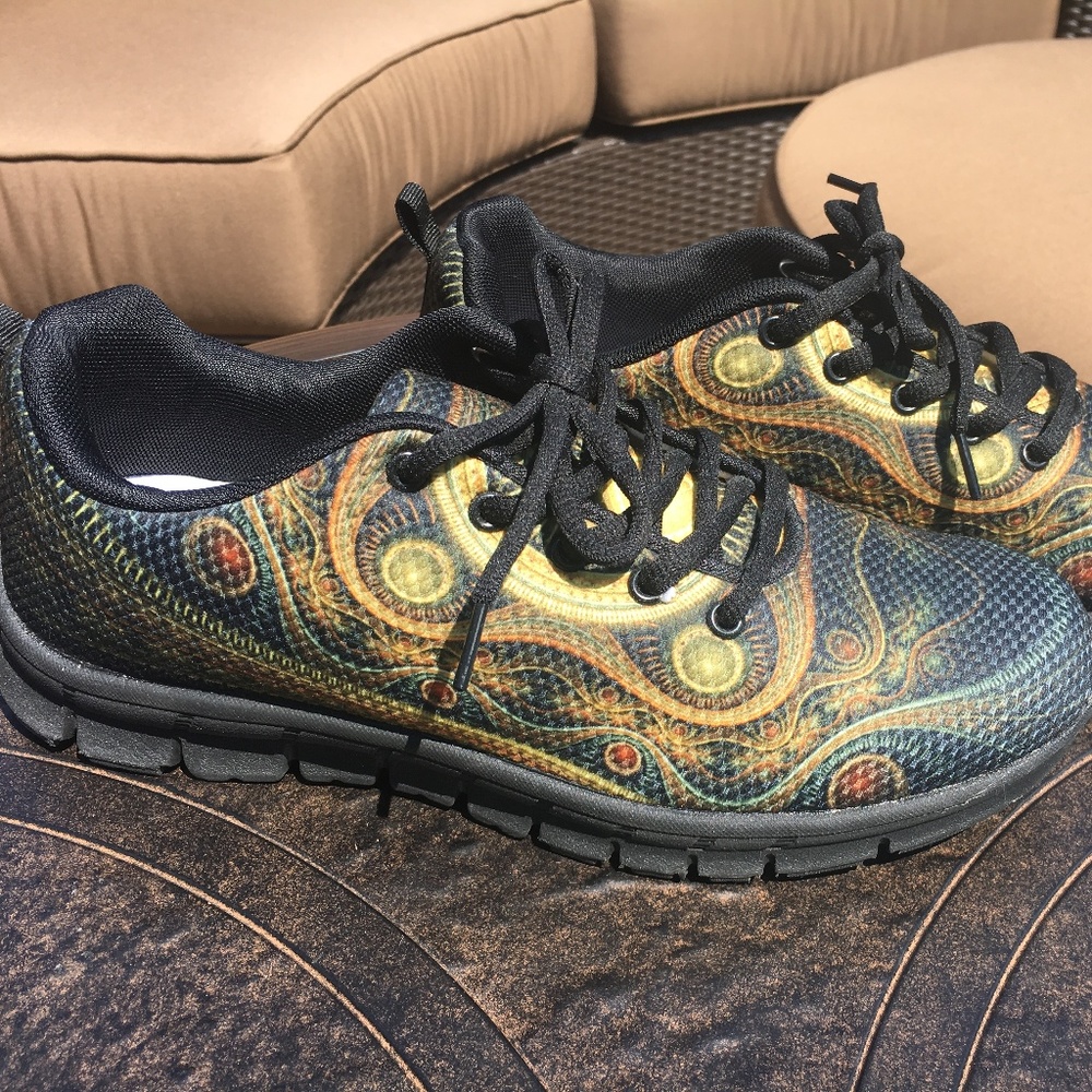 Yellow and Black Sneakers